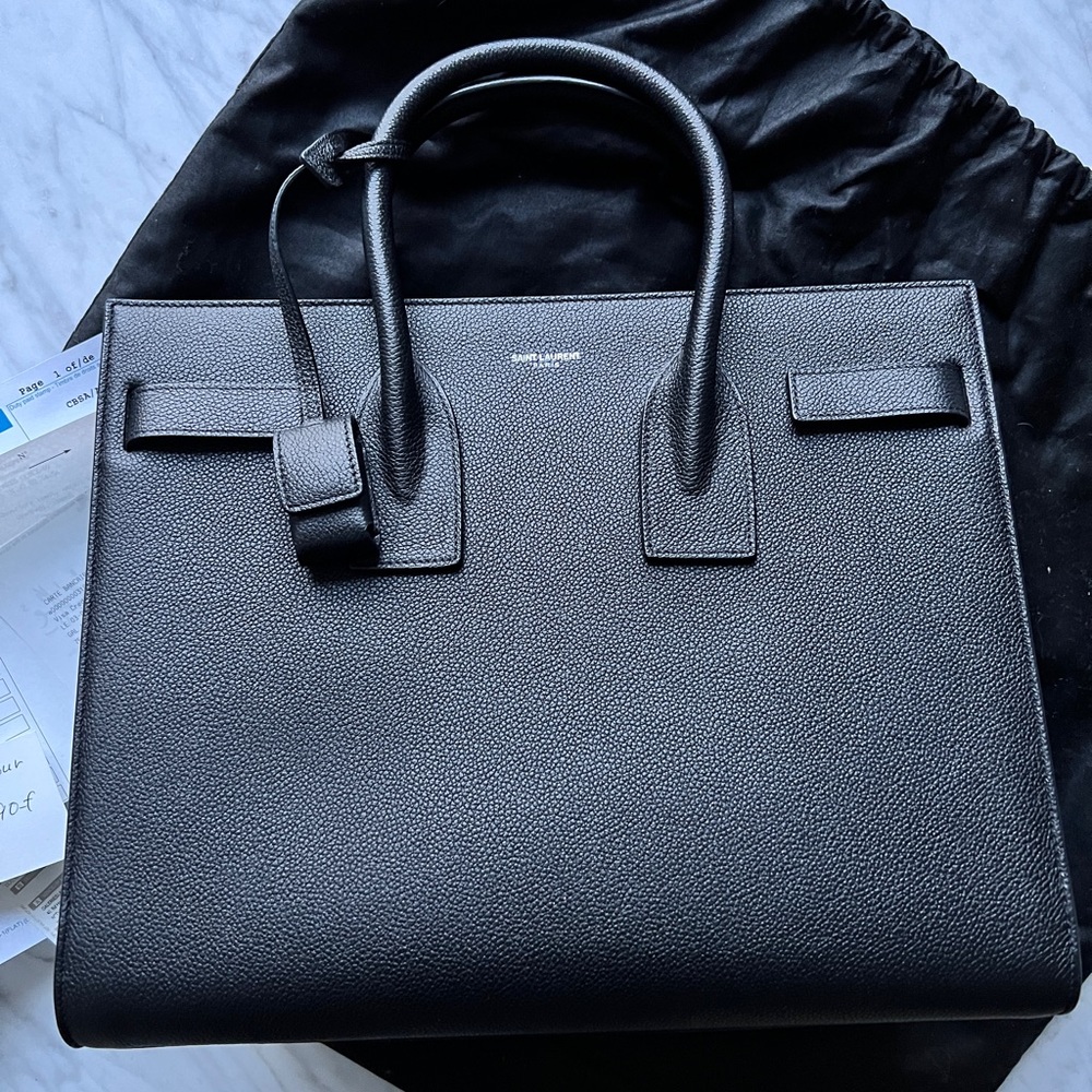 Saint Laurent Small Sac de Jour Black Grainy Calf
